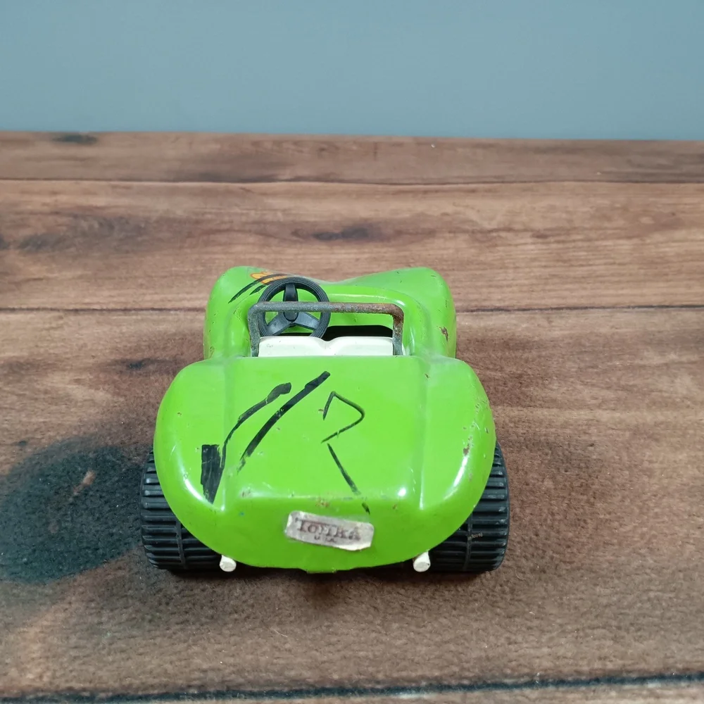 Tomica Buggy Toy‎ Car Green OpenTop Black Stripes SingleSeat OffRoad Retro Japan - Picture 2 of 7